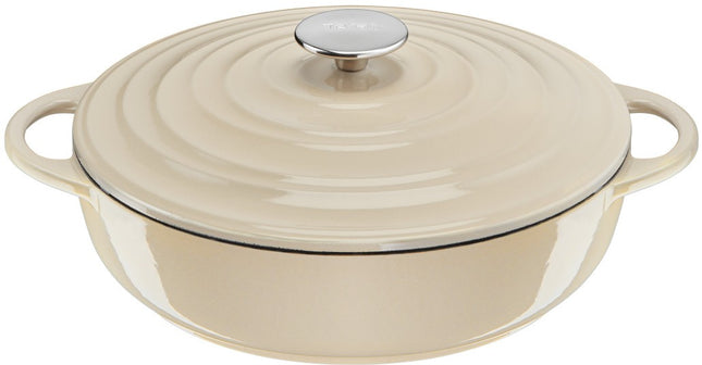 cocotte-tefal-fonte-lov-sauteuse-28cm-beige