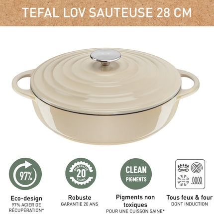cocotte-tefal-fonte-lov-sauteuse-28cm-beige