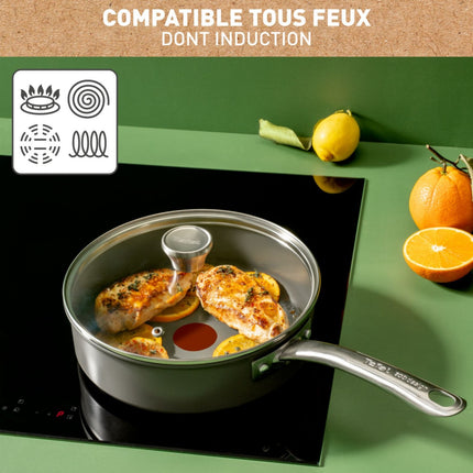 sauteuse-tefal-manche-fixe-renew-24cm-avec-couvercle