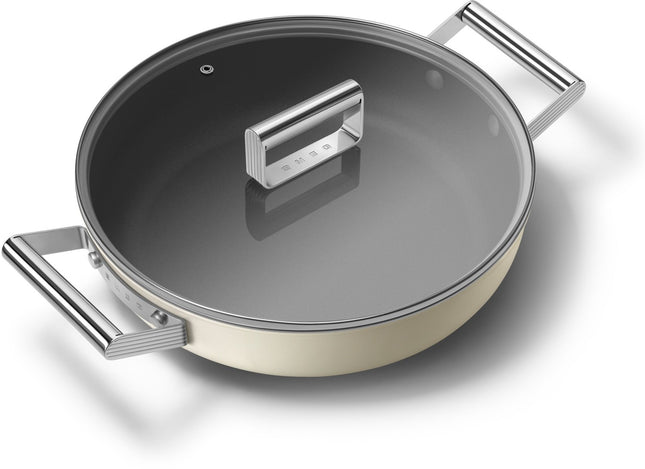 sauteuse-smeg-28cm-ceramique-creme-avec-couvercle
