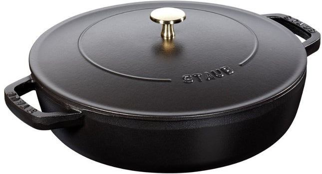 sauteuse-staub-chistera-24cm-noir-mat