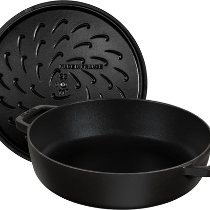 sauteuse-staub-chistera-24cm-noir-mat