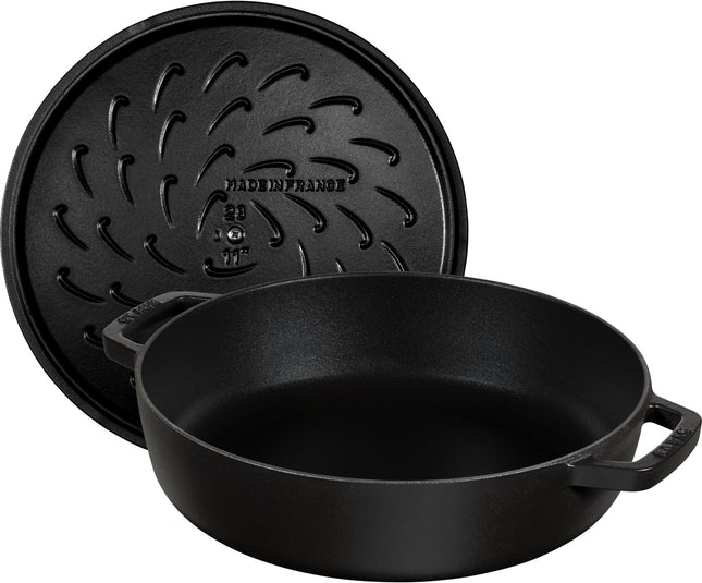 sauteuse-staub-chistera-24cm-noir-mat