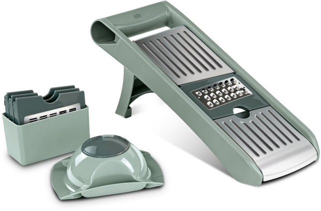 mandoline-essentielb-multifonction-vert-sauge