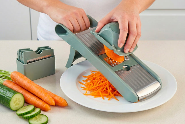 mandoline-essentielb-multifonction-vert-sauge