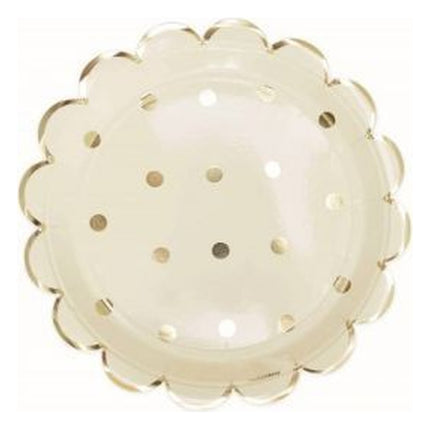 assiette-carton-scrapcooking-x8-gold-23cm