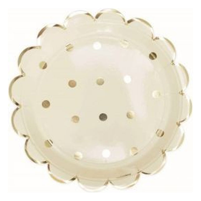 assiette-carton-scrapcooking-x8-gold-23cm