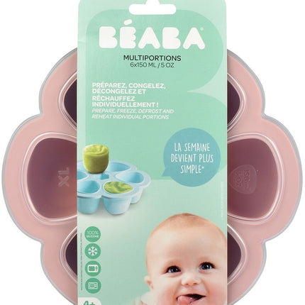multiportions-beaba-silicone-6-x150ml-old-pink