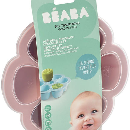 multiportions-beaba-silicone-6-x150ml-old-pink