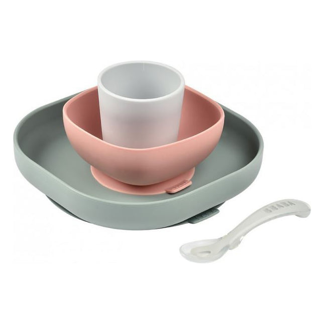 coffret-repas-beaba-silicone-4-pieces-eucalyptus