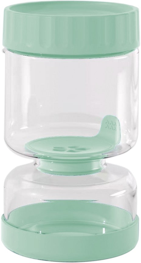 bocal-pebbly-verre-900-ml-2-compartiments-vert-sauge-cornichons