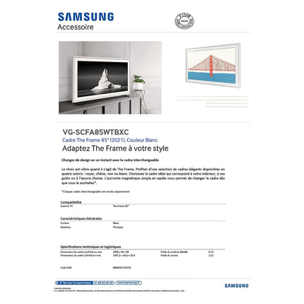 cadre-the-frame-samsung-85-blanc-moderne