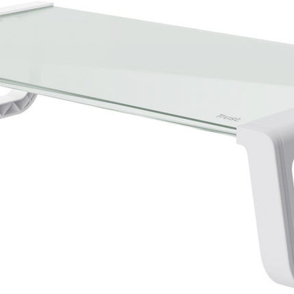 support-ecran-pc-trust-en-verre-monta-blanc