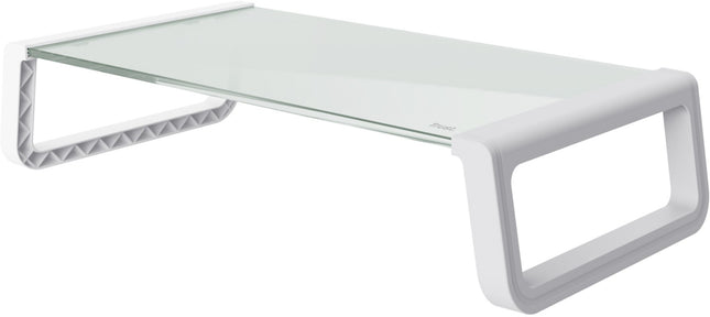 support-ecran-pc-trust-en-verre-monta-blanc