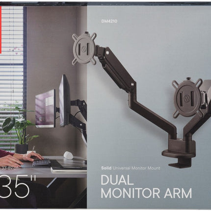 support-ecran-pc-one-for-all-dual-arm-noir-13-35-pouces-orientable-et