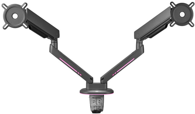 support-ecran-pc-one-for-all-2-ecrans-21-45-noir-rgb-inclinable