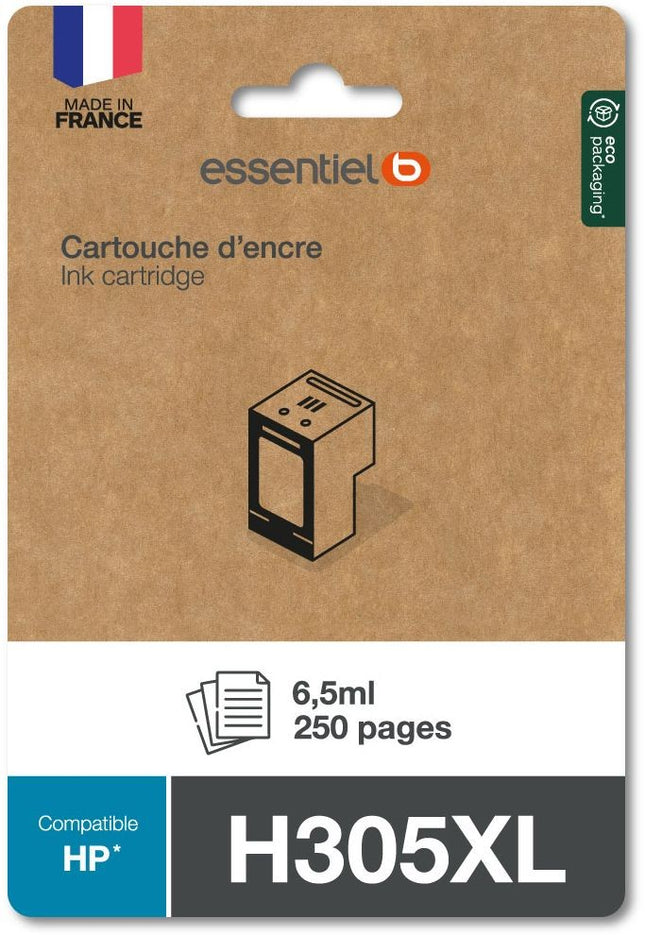 cartouche-dencre-essentielb-compatible-h305-xl-haute-capacite-noire