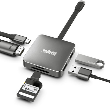hub-usb-c-urban-factory-usb-c-multiports-5-en-1-100w