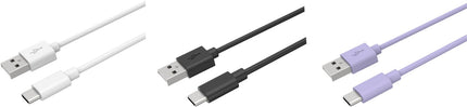 cable-usb-c-essentielb-pack-3-cables-usb-1m-blanc-noir-mauve
