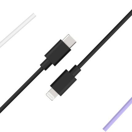 cable-lightning-essentielb-pack-3-cables-usb-c-1m-blanc-noir-mauve