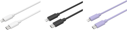 cable-lightning-essentielb-pack-3-cables-usb-c-1m-blanc-noir-mauve