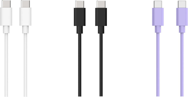 cable-usb-c-essentielb-pack-3-cables-usb-c-1m-blanc-noir-mauve