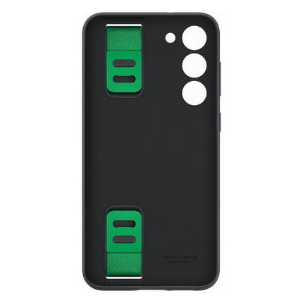 coque-samsung-s23-silicone-avec-laniere-noir