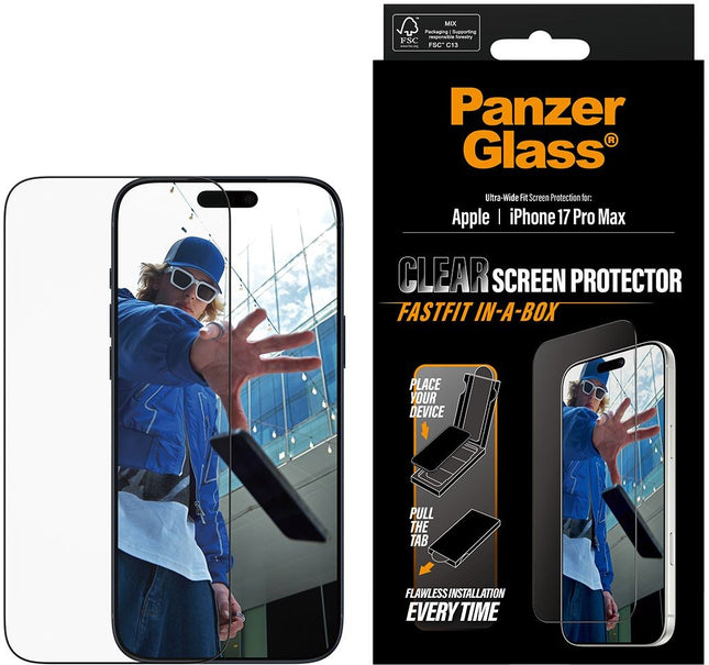 protege-ecran-panzerglass-iphone-17-pro-max-verre-pose-facile