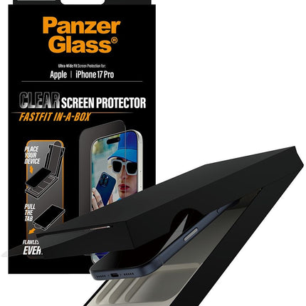 protege-ecran-panzerglass-iphone-17-pro-verre-trempe-pose-facile