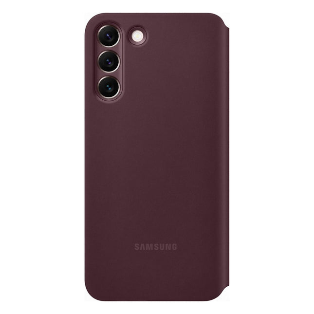 etui-samsung-s22-clear-view-bordeaux