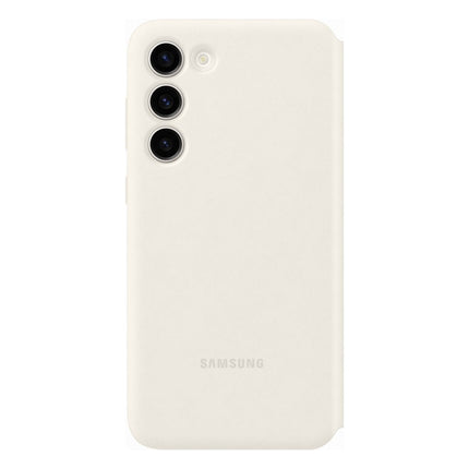 etui-samsung-s23-smart-view-porte-carte-creme