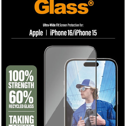 protege-ecran-panzerglass-iphone-16-verre-trempe-ultra-wide-fit