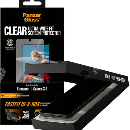protege-ecran-panzerglass-samsung-galaxy-s26-pose-facile