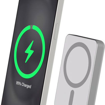 batterie-externe-force-power-5000mah-magsafe-15w-argent