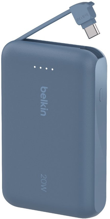 batterie-externe-belkin-10000-mah-avec-cable-usb-c-integre-bleu