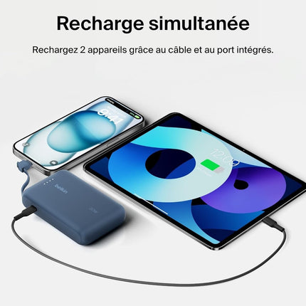 batterie-externe-belkin-10000-mah-avec-cable-usb-c-integre-bleu