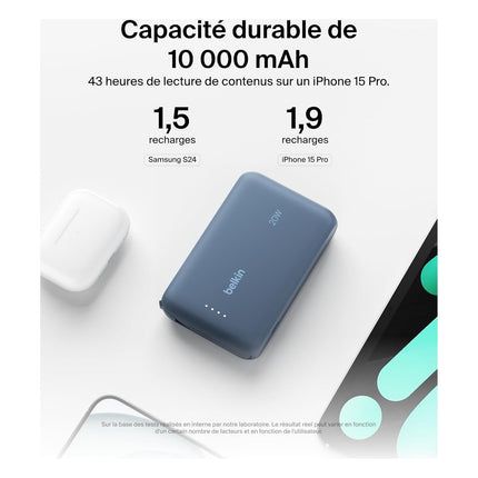batterie-externe-belkin-10000-mah-avec-cable-usb-c-integre-bleu