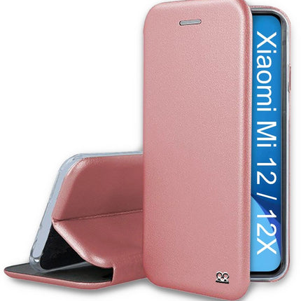 etui-ibroz-xiaomi-12-12x-etui-cuir-rose-gold