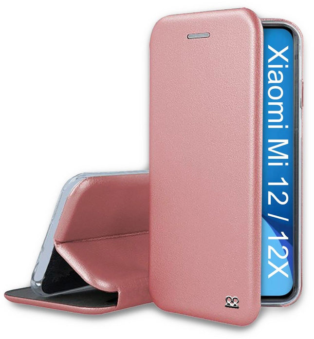 etui-ibroz-xiaomi-12-12x-etui-cuir-rose-gold
