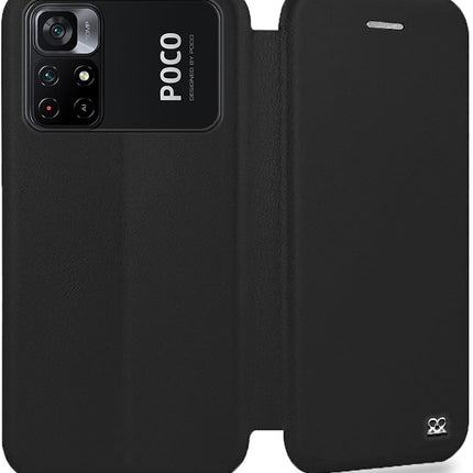 etui-ibroz-xiaomi-poco-m4-pro-4g-cuir-noir