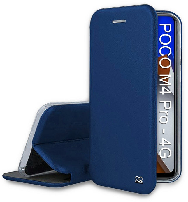 etui-ibroz-xiaomi-poco-m4-pro-4g-cuir-bleu