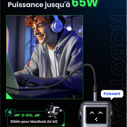 chargeur-ugreen-robot-2ports-usbc-1-port-usba-noir-65w