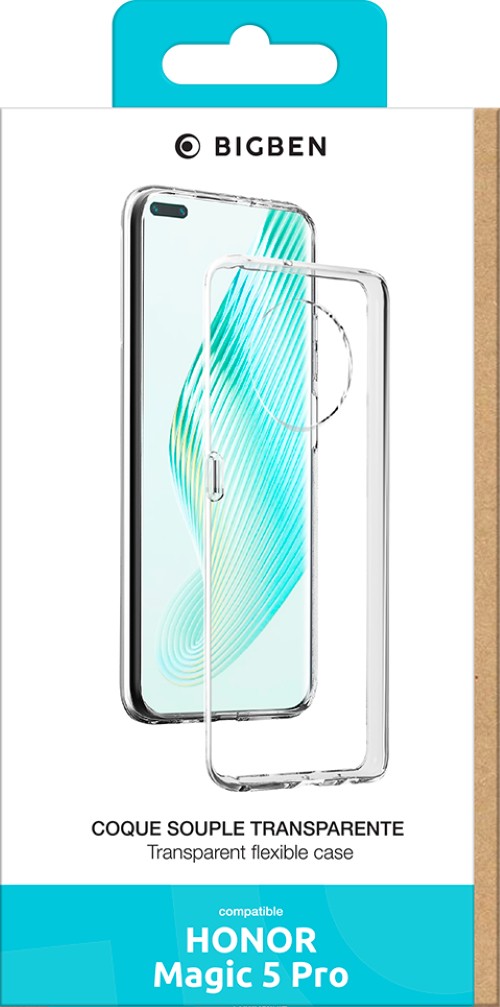 coque-bigben-connected-honor-magic-5-pro-silisoft-transparente