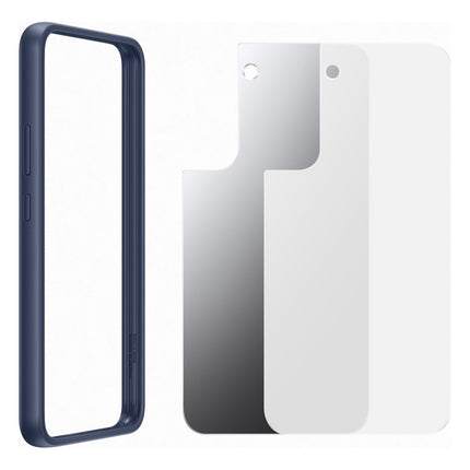 coque-samsung-s22-frame-cover-bleu