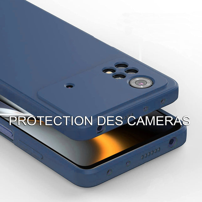 coque-ibroz-xiaomi-poco-m4-pro-4g-silicone-bleu