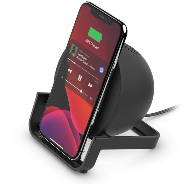 chargeur-induction-belkin-boostcharge-noir-enceinte