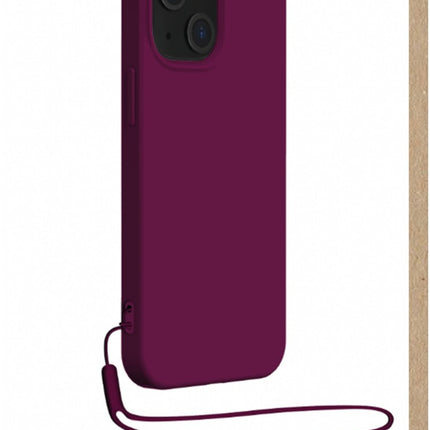 coque-bigben-connected-iphone-14plus-silicone-dragonne-violet