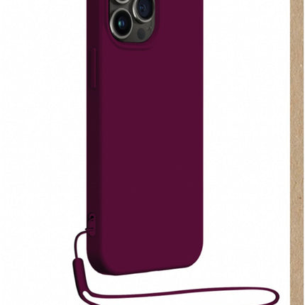 coque-bigben-connected-iphone-14promax-silicone-dragonne-violet