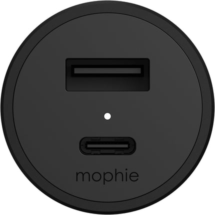 chargeur-allume-cigare-mophie-42w-duo-usb-c-et-usb-a-noir