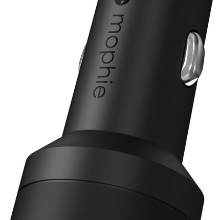 chargeur-allume-cigare-mophie-42w-duo-usb-c-et-usb-a-noir